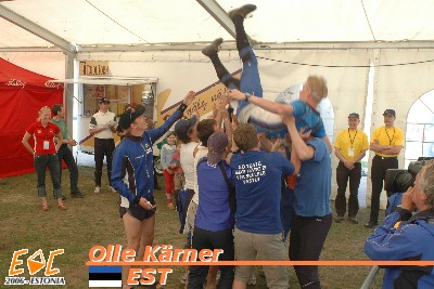 Olle with his supporters