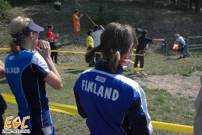 Finnish team at spectators control