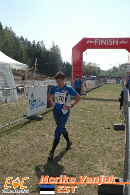 At finish