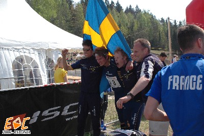 Winners after finish