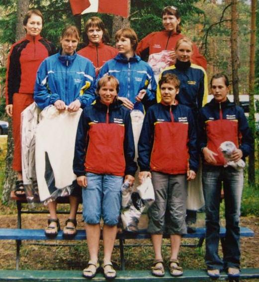 Ilvesteade 2005. Naisvõitjate pjedestaal.